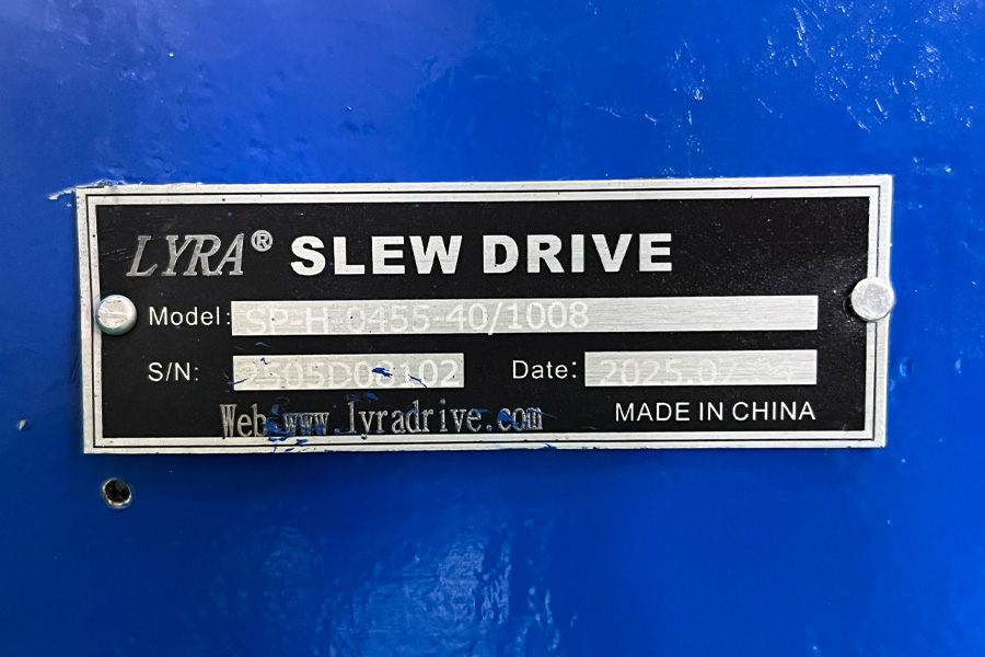 Lyradrive SP-H Slew Drive for Customer from United States