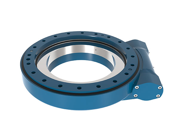 How does gear radial runout affect the operation of a slew drive?