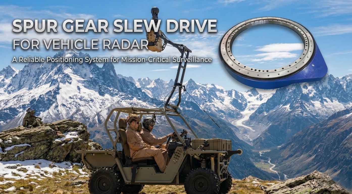 Spur Gear Slew Drive For Vehicle Radar
