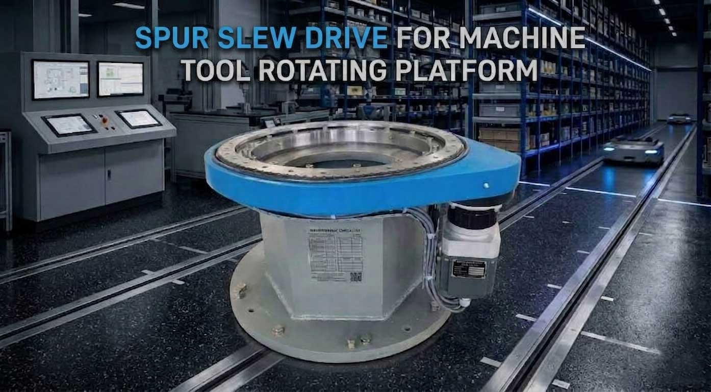 Spur Slew Drive For Machine Tool Rotating Platform
