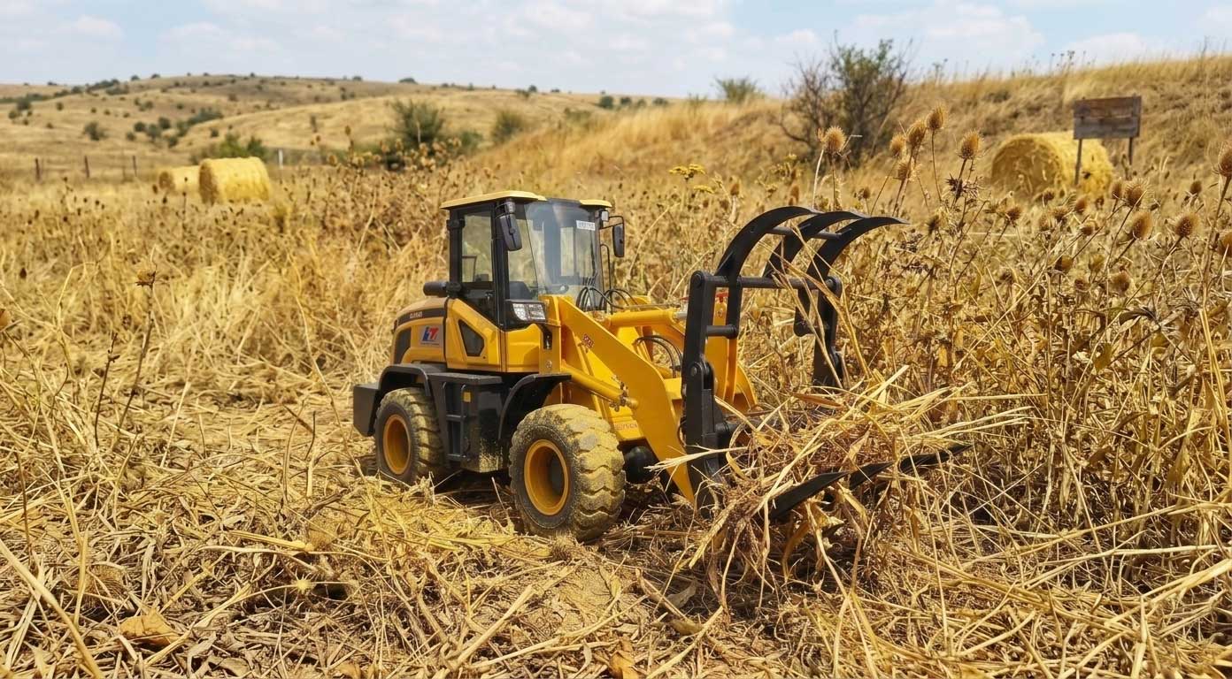 Spur Gear Slew Drive for Grass Grab