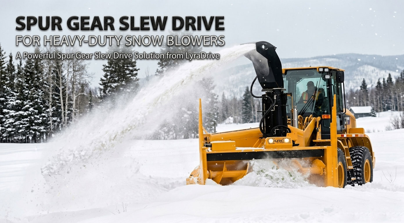 Spur Gear Slew Drives for Heavy-Duty Snow Blowers