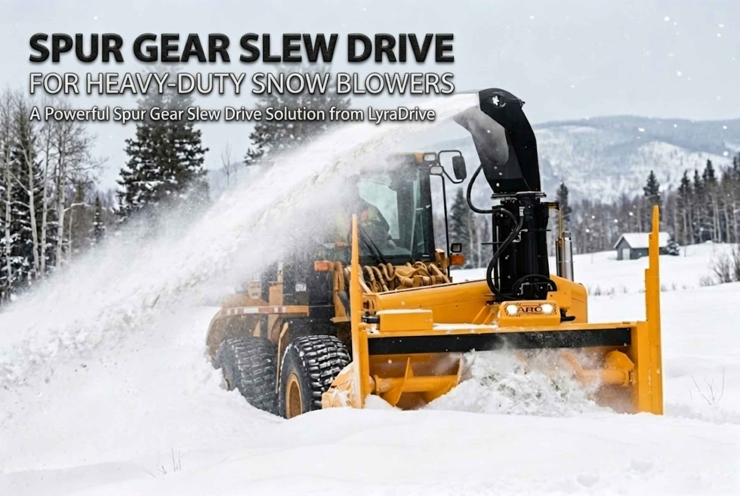 Spur Gear Slew Drives for Heavy-Duty Snow Blowers