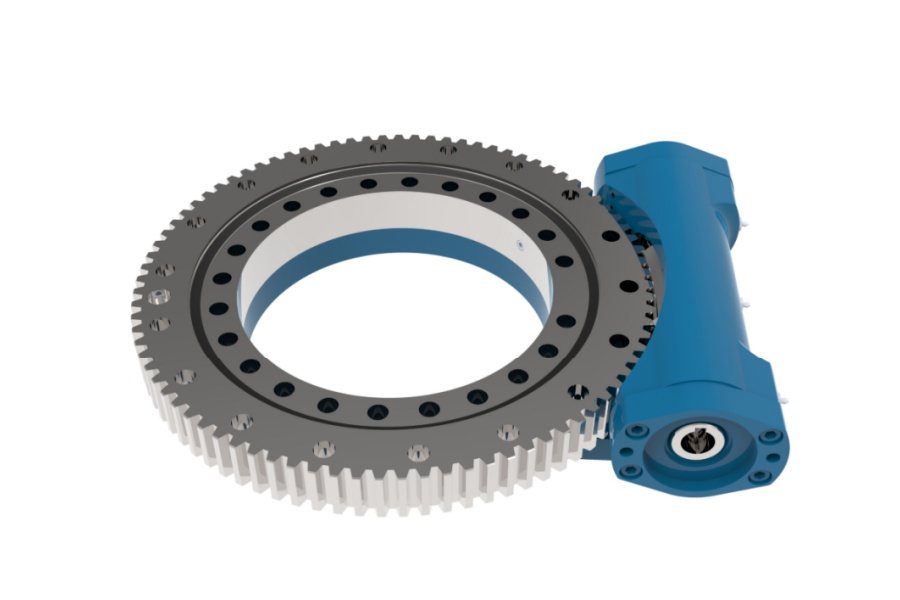 Optimized Heavy Duty Rotation Open Housing Slewing Drive S14
